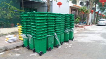 Dự án thùng rác 120 lít tại Yên Bái