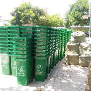 Dự án thùng rác 120 lít tại Hà Nam