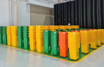 Dự án thùng rác 120 lít tại Yên Bái
