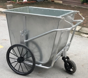 Xe gom rác 500 lít thùng tôn